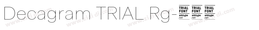 Decagram TRIAL Rg字体转换